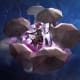 Honkai: Star Rail Kafka artwork on space background.